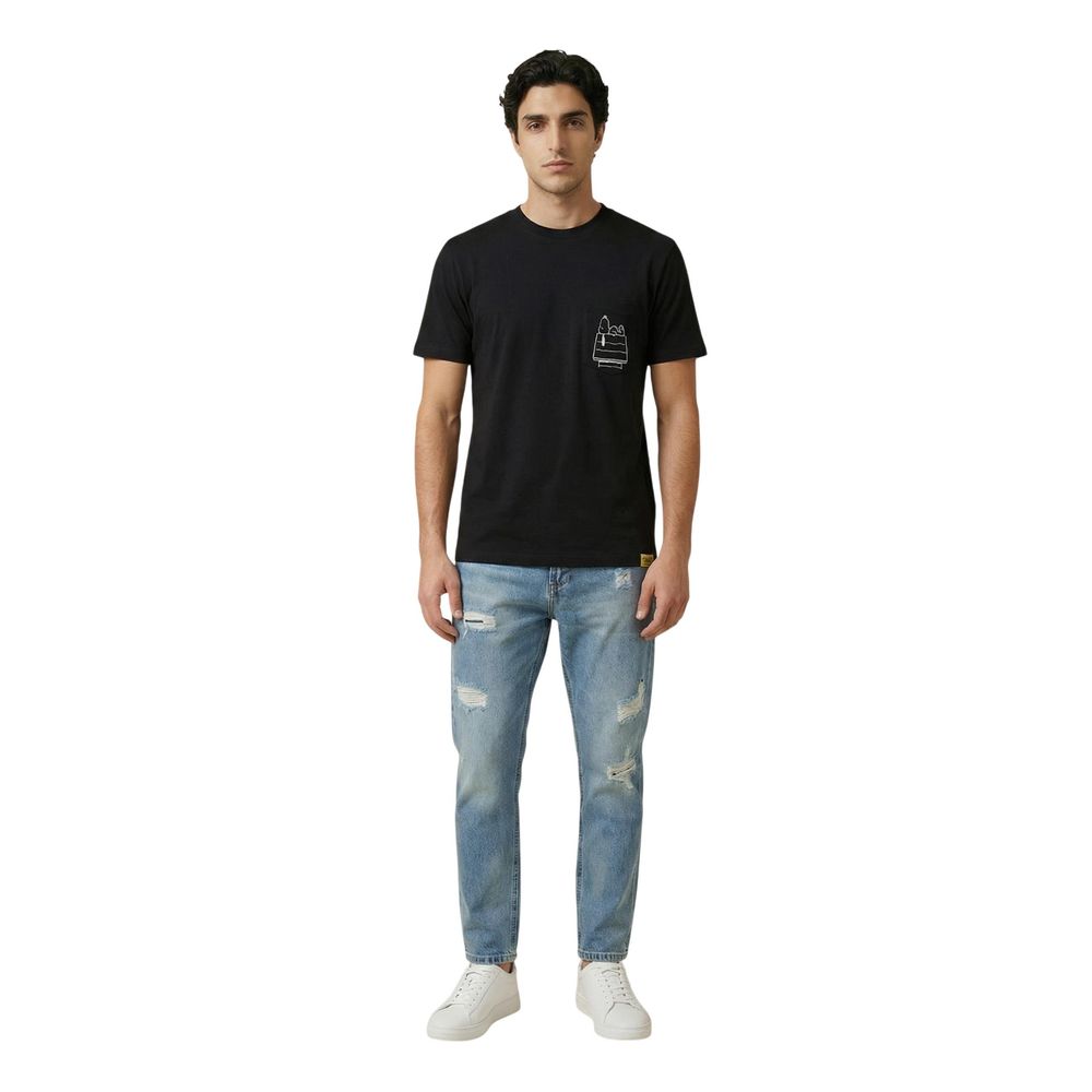 Black Cotton T-Shirt