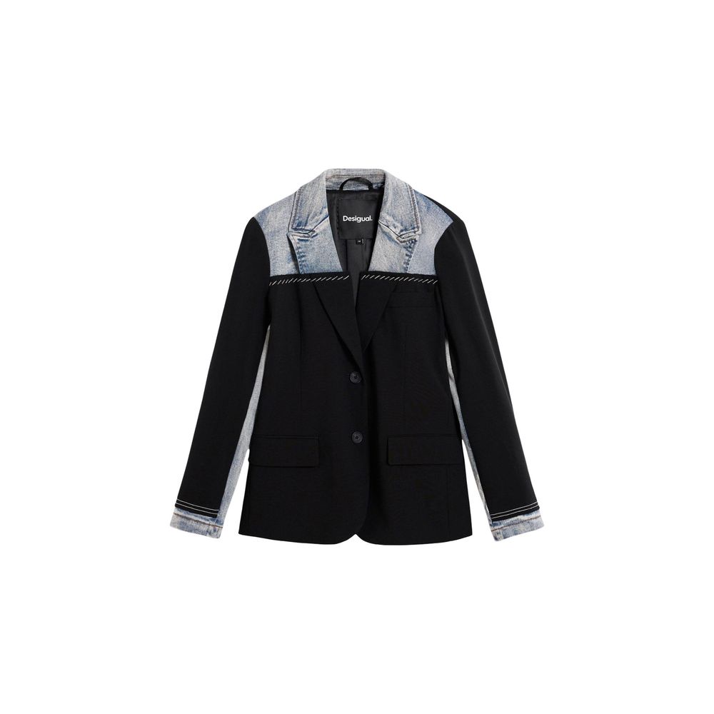 Black Cotton Blazer