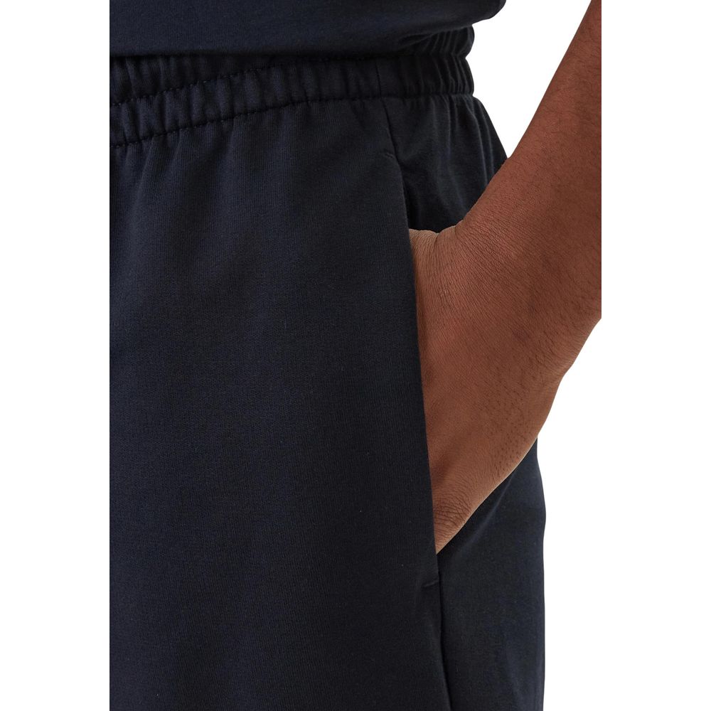 Blue Cotton Bermuda Shorts