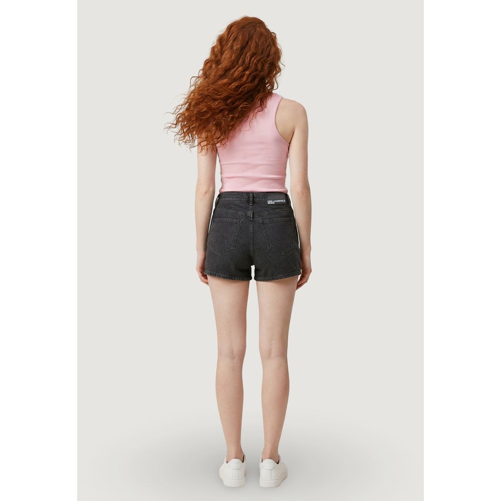 Black Denim Shorts