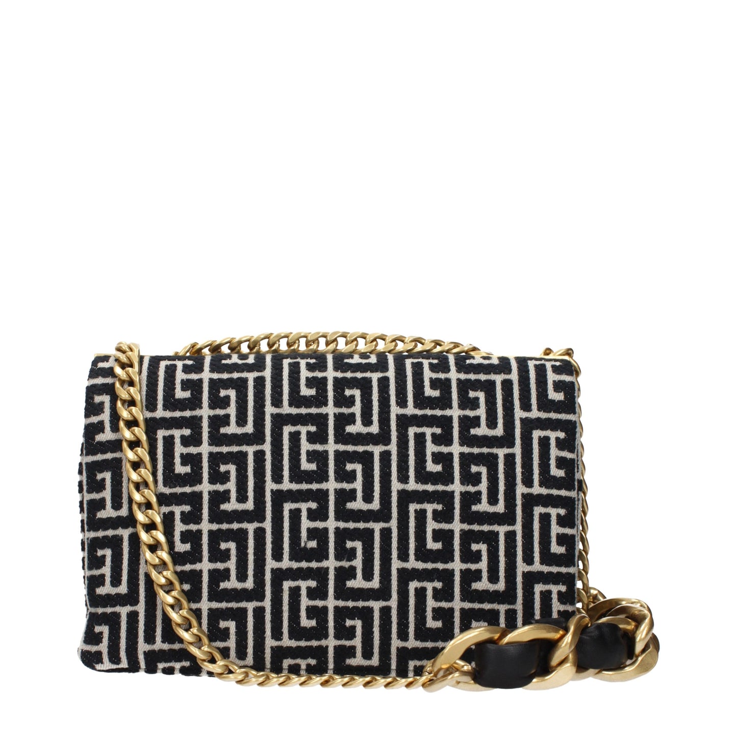 Black Fabric Crossbody Bag