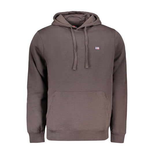 Brown Cotton Men's Sweatshirt