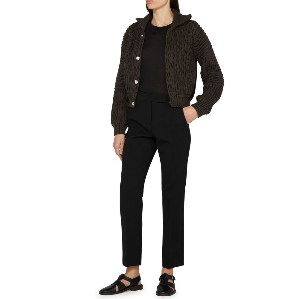 Brown Cotton Cardigan