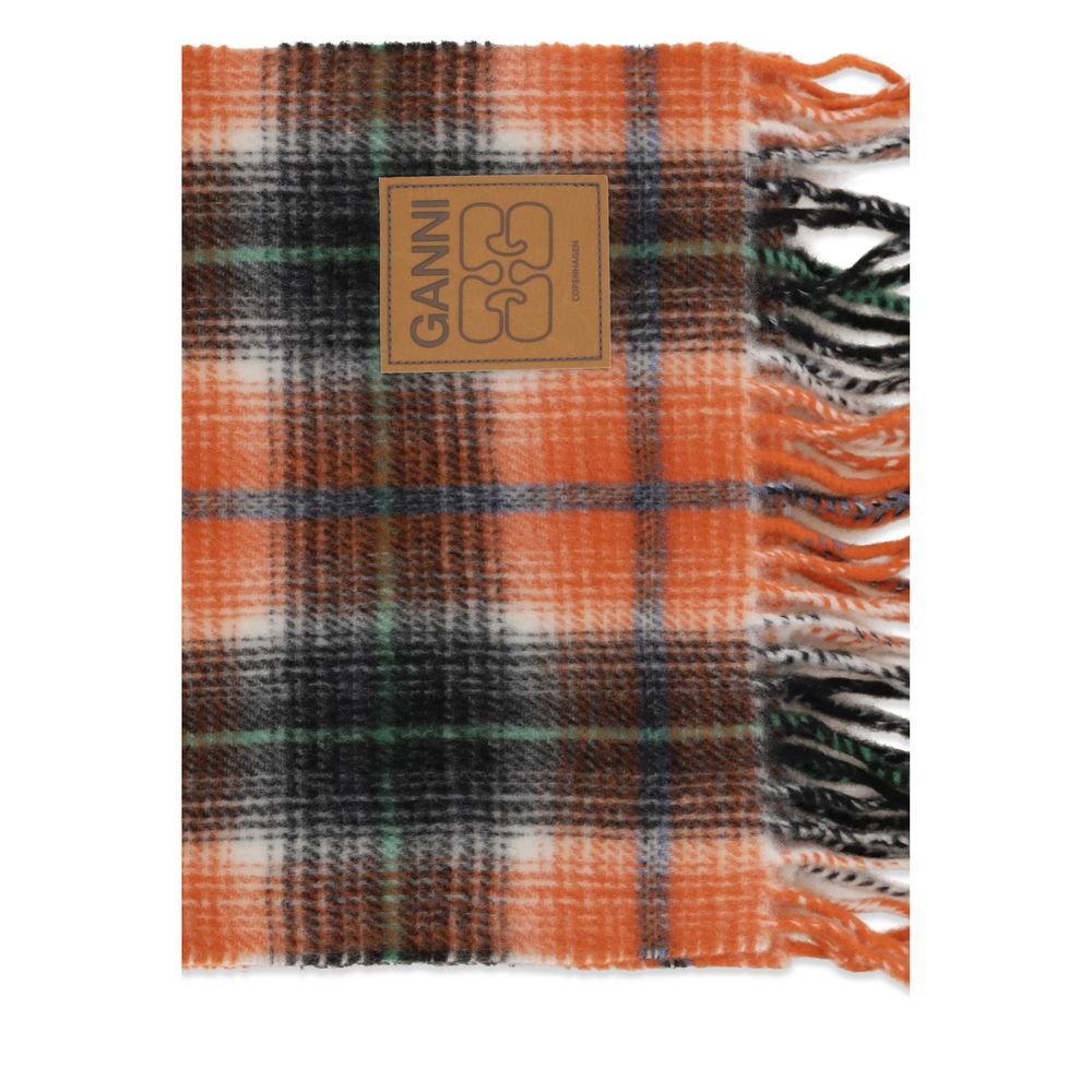 Orange Wool Oves Aries Foulard