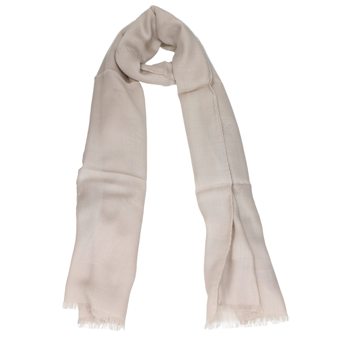 Beige Wool Foulard