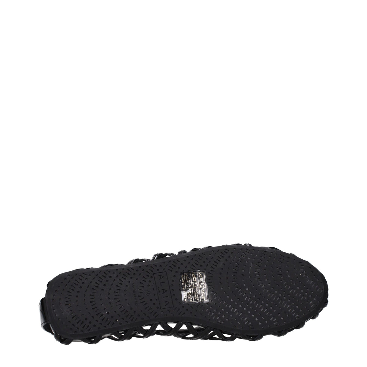 Black Leather Ballet Flats