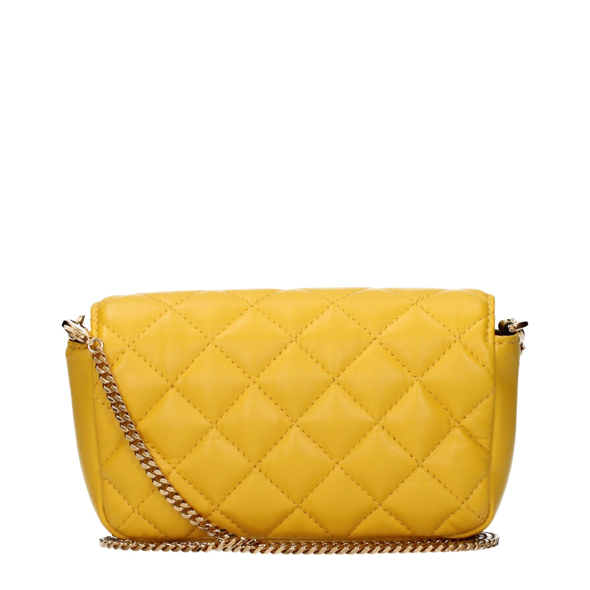 Yellow Leather Crossbody Bag