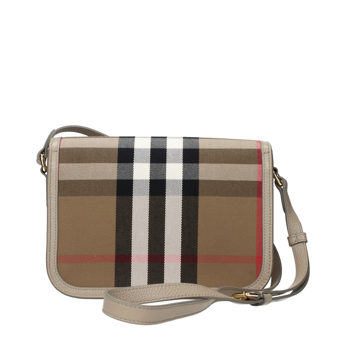 Brown Fabric Crossbody Bag