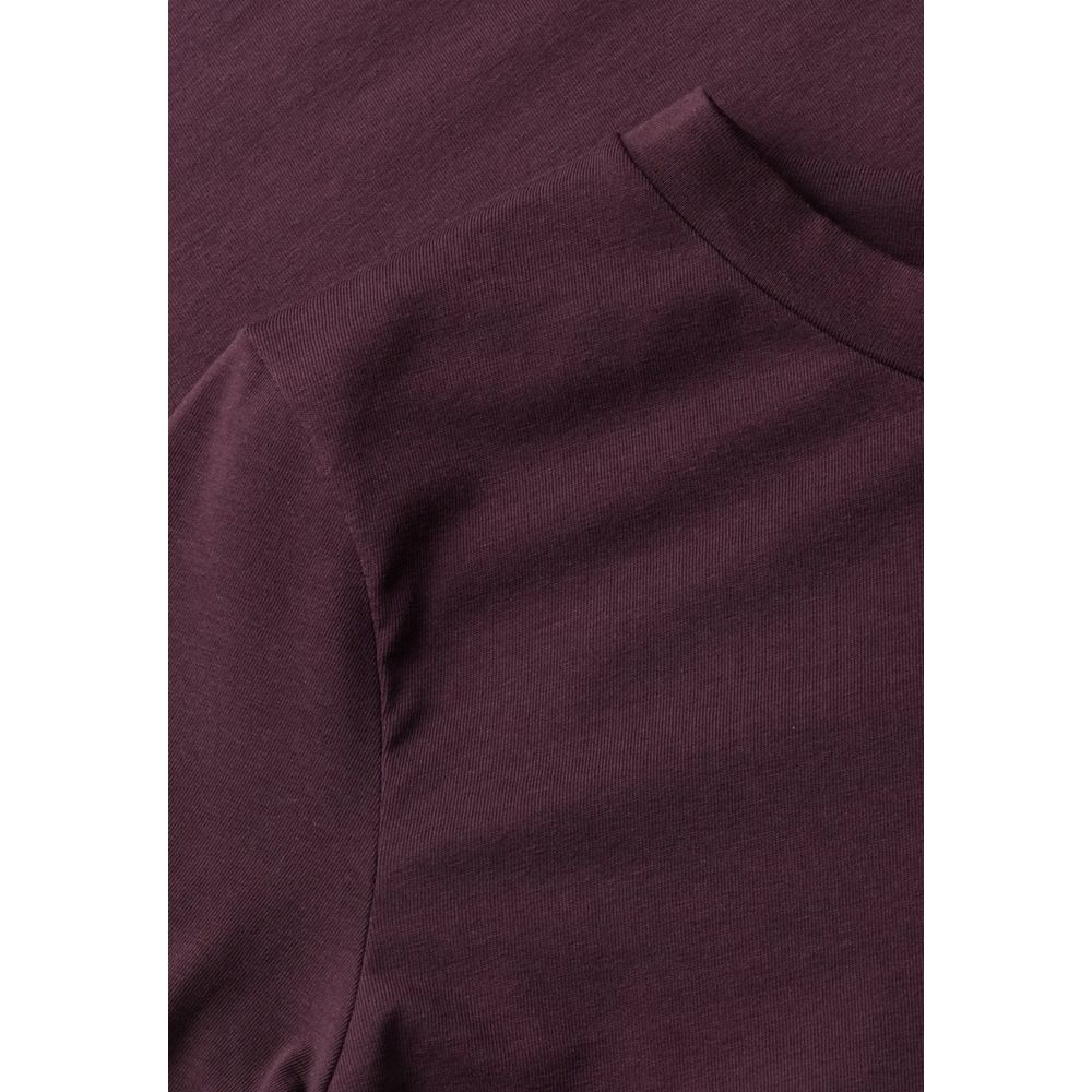 Purple Cotton Long Sleeve T-Shirt