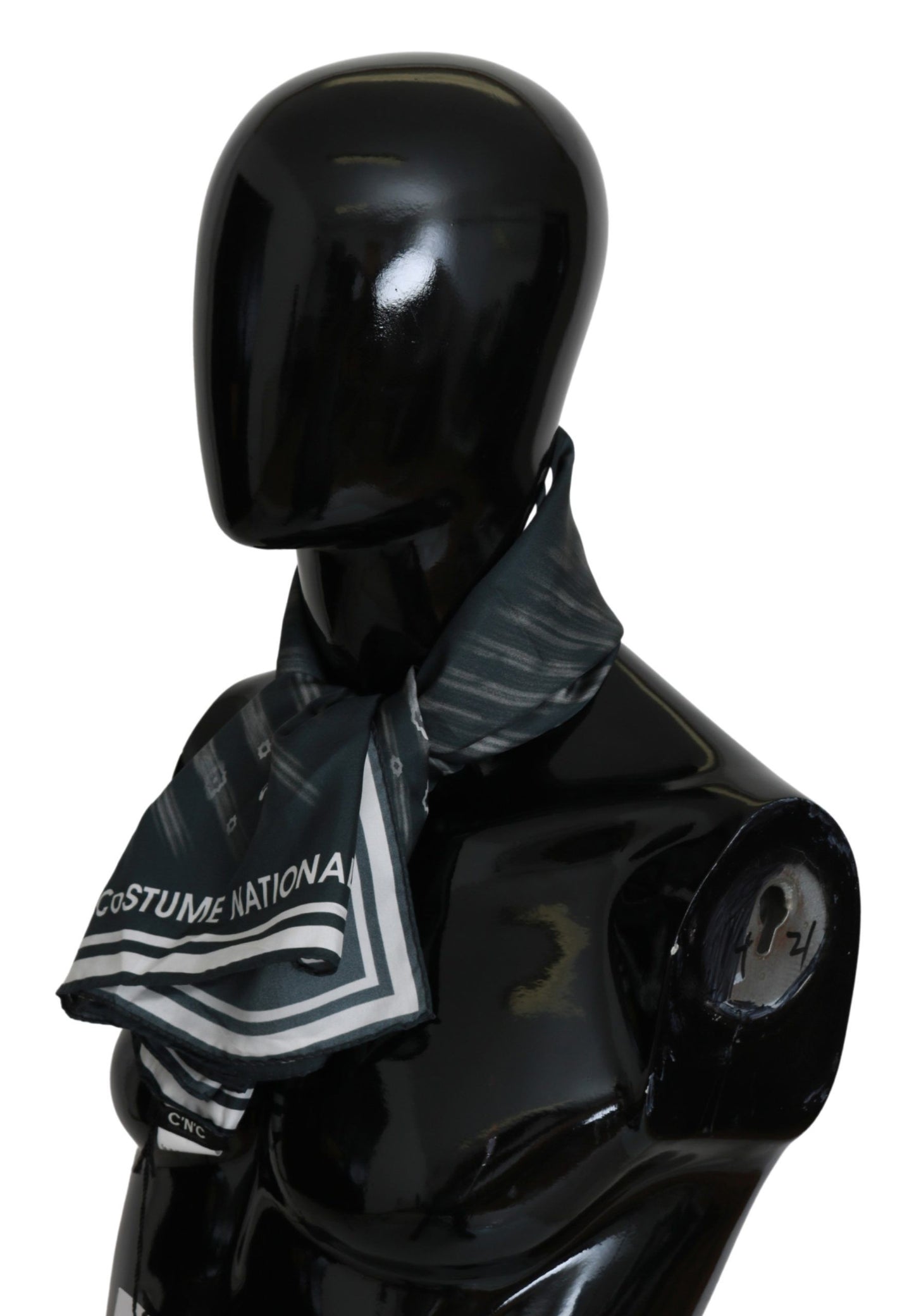 Blue Foulard Silk Women Scarf