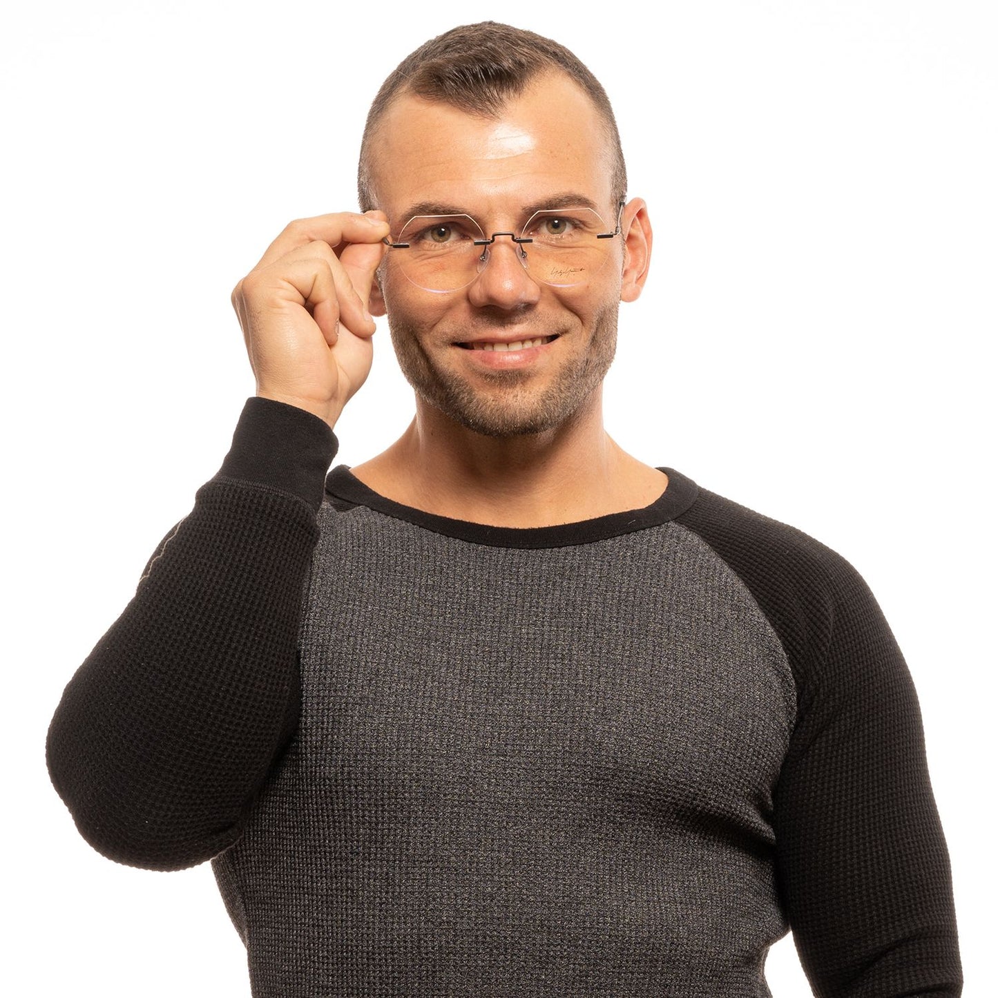 Gray Metal Glasses (Frames)