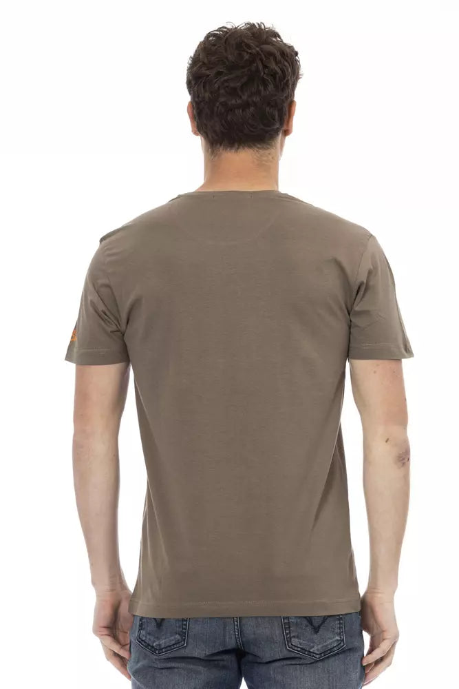 Brown Cotton T-Shirt