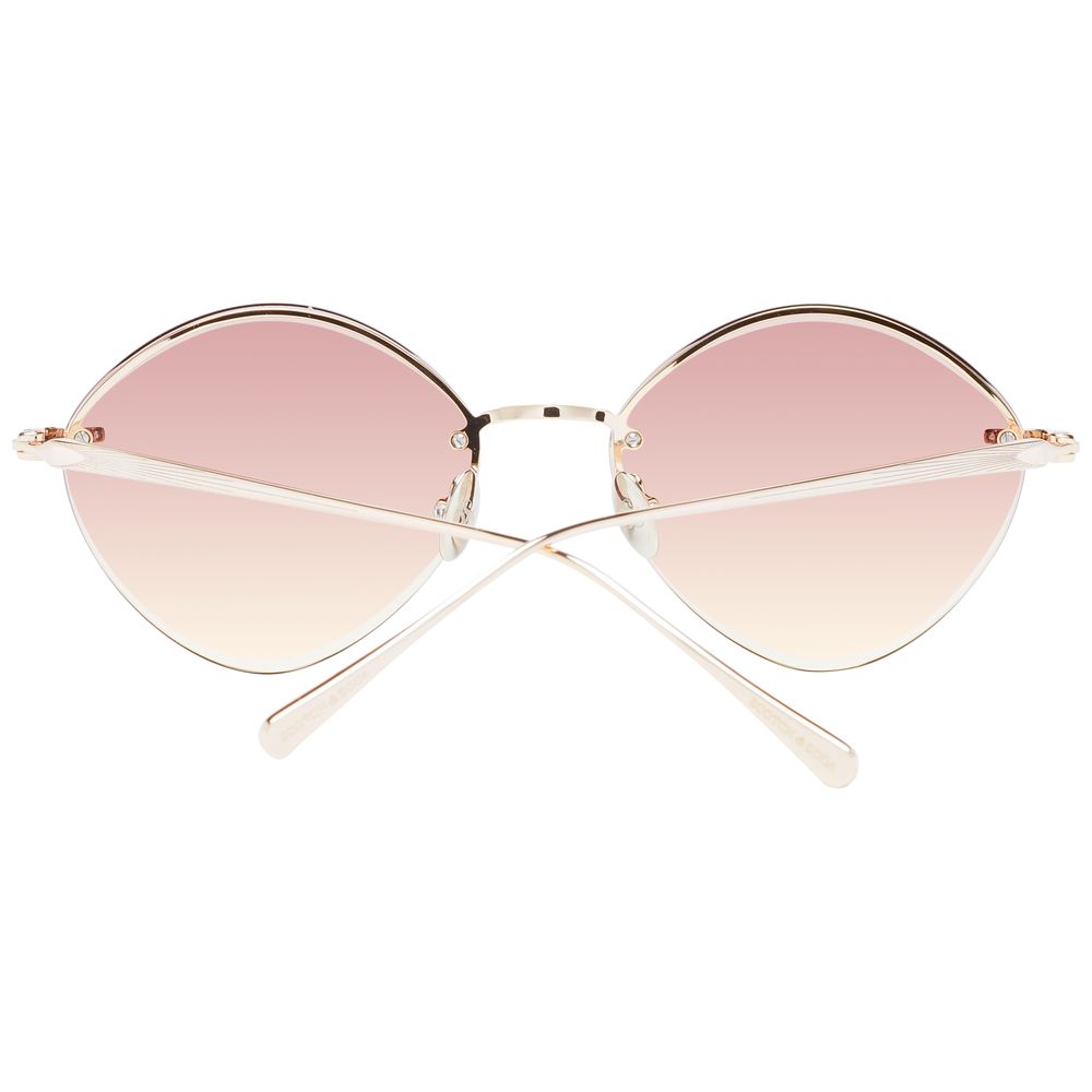 Gold Stainless Steel Sunglasses