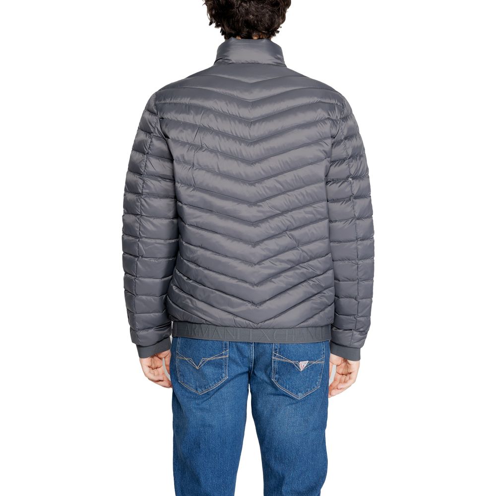 Gray Polyester Coat