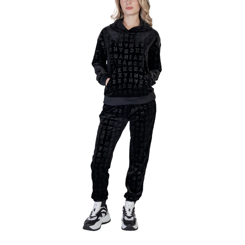 Black Polyester Hoodie