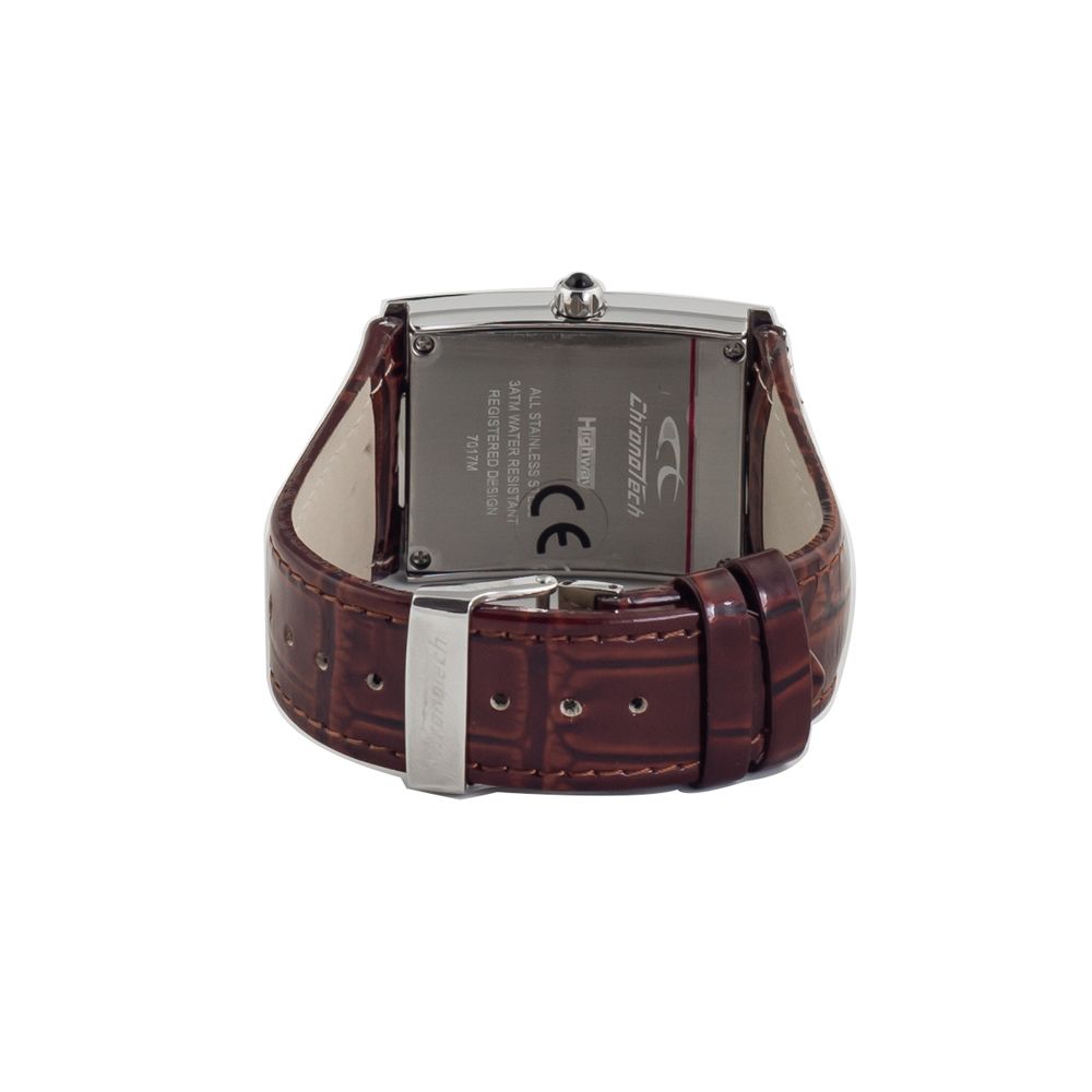 Brown Leather Dress Watch