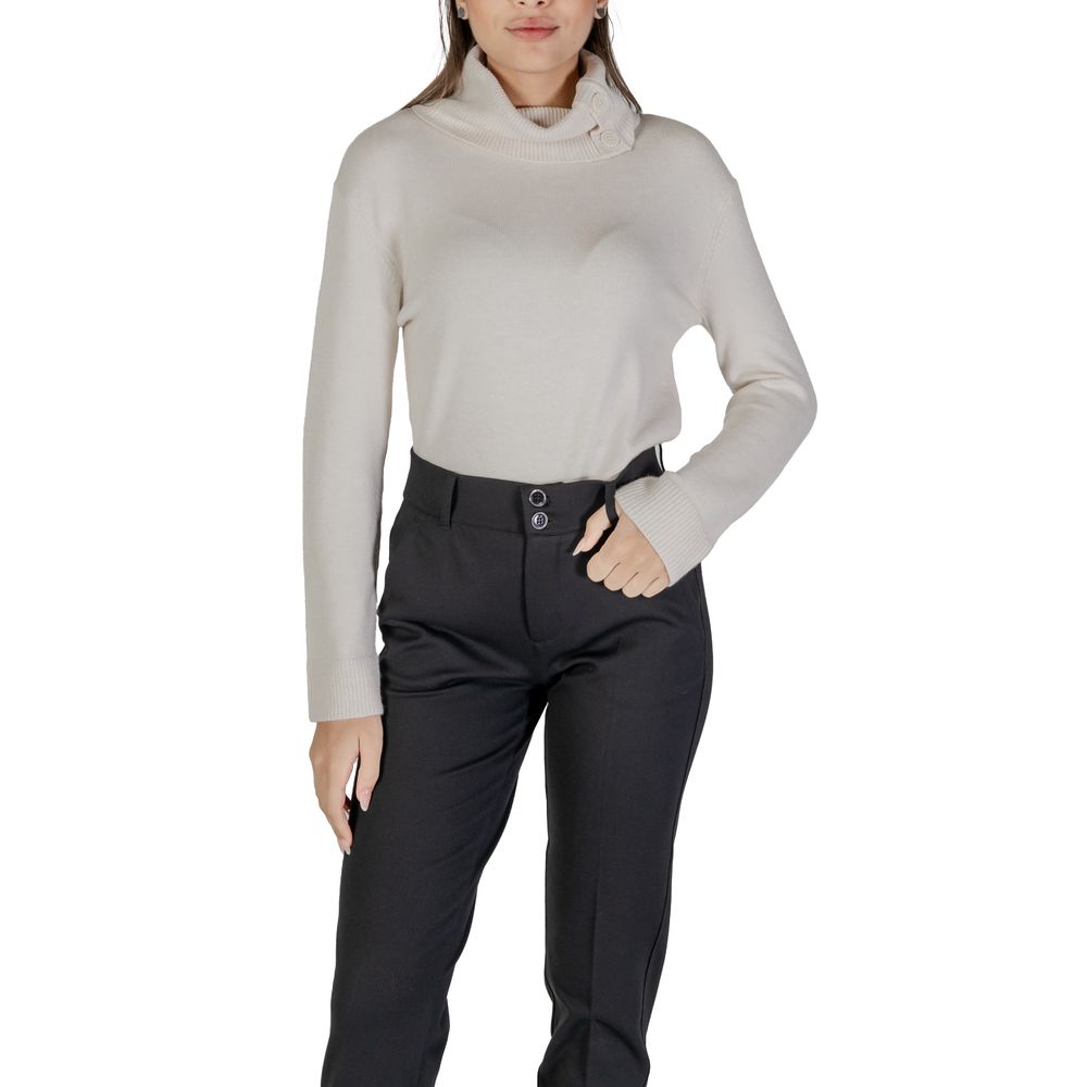 Cream Viscose Turtleneck