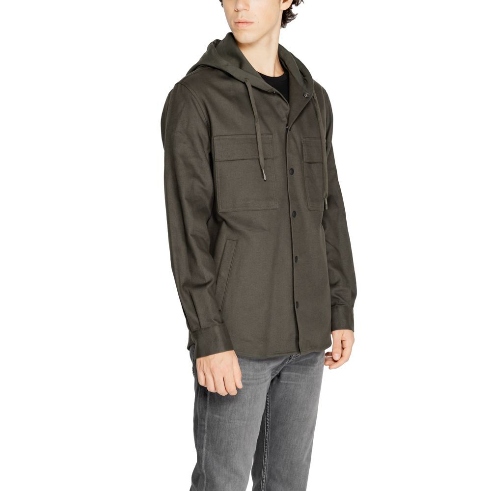 Green Cotton Shell Jacket