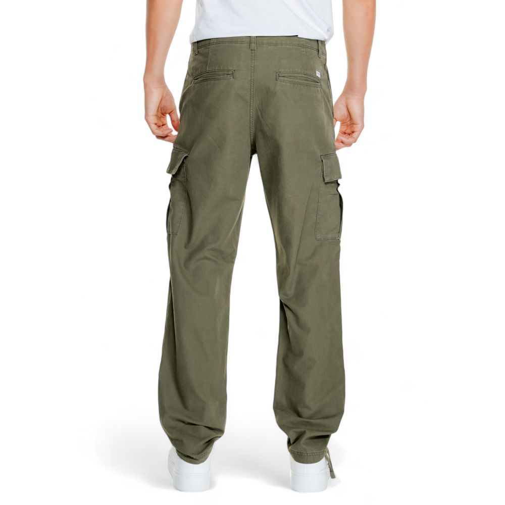 Green Cotton Cargo Pants