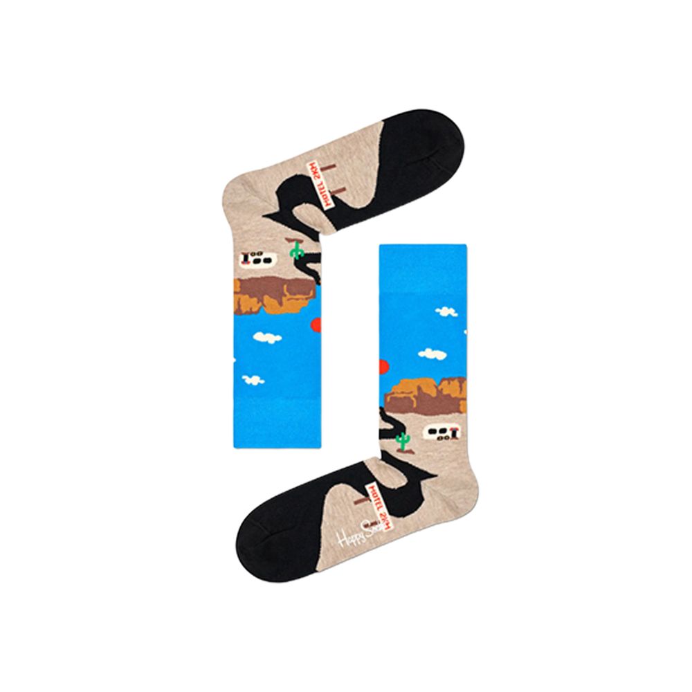 Blue Cotton Socks