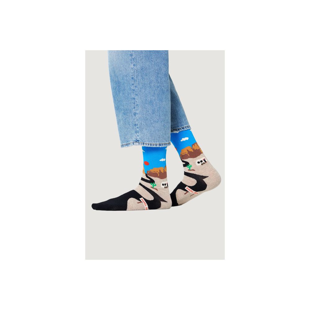 Blue Cotton Socks