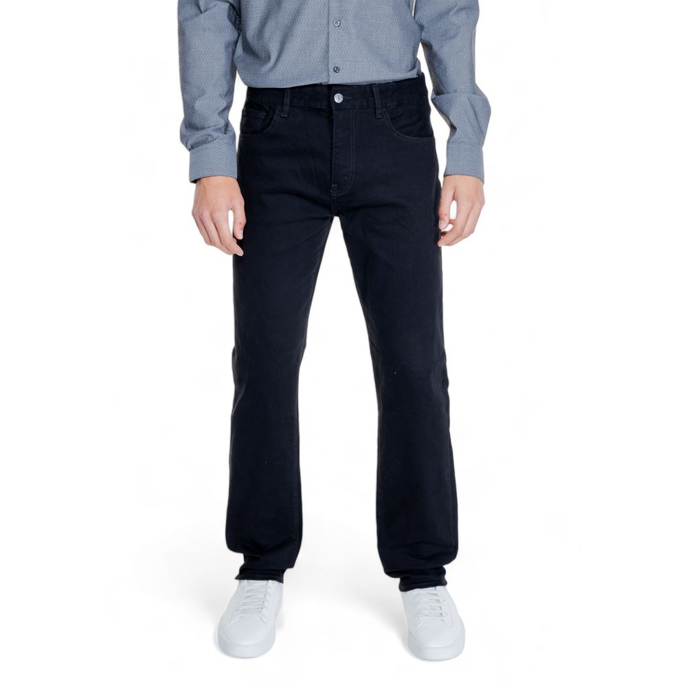 Black Cotton Skinny Pants