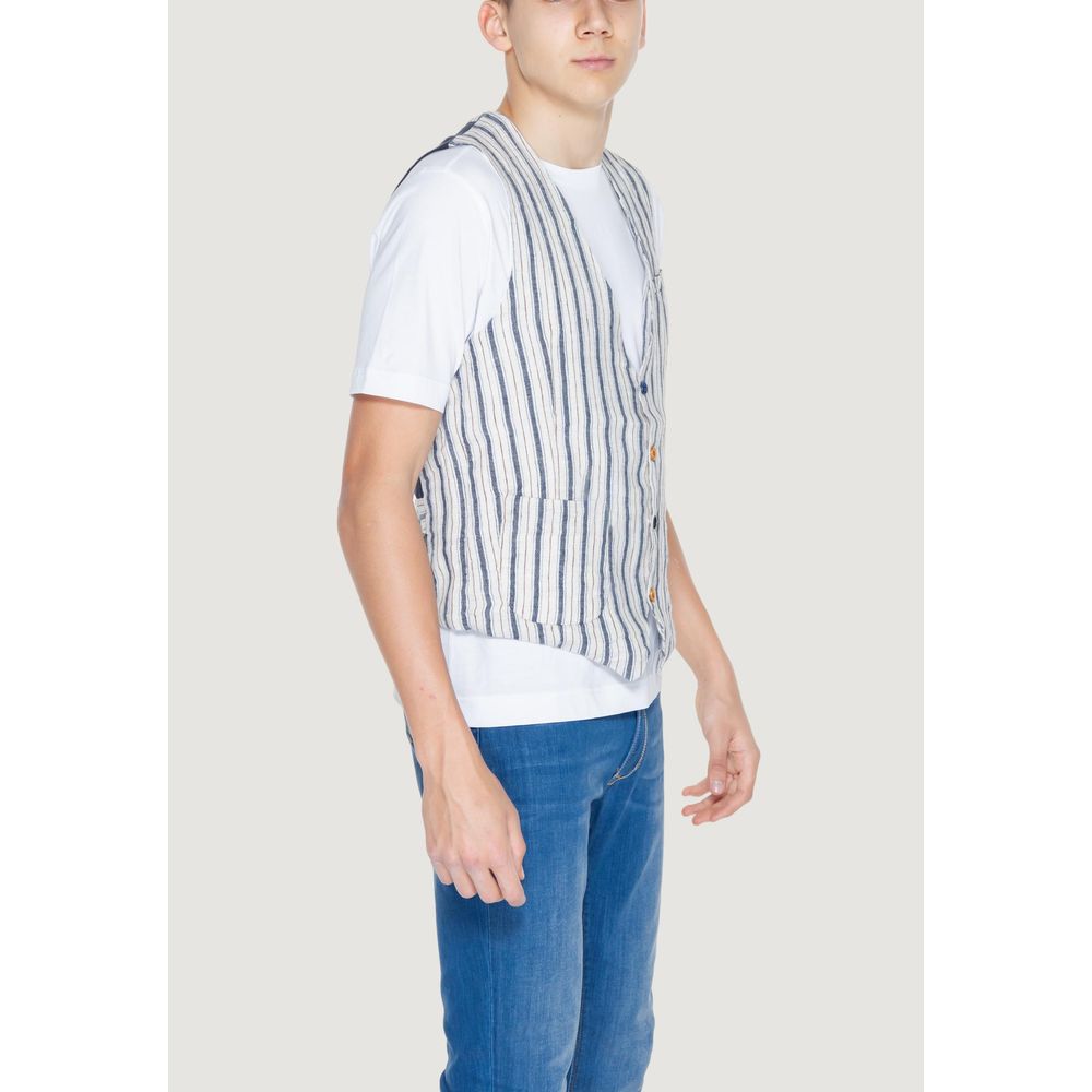 Beige Cotton Waistcoat