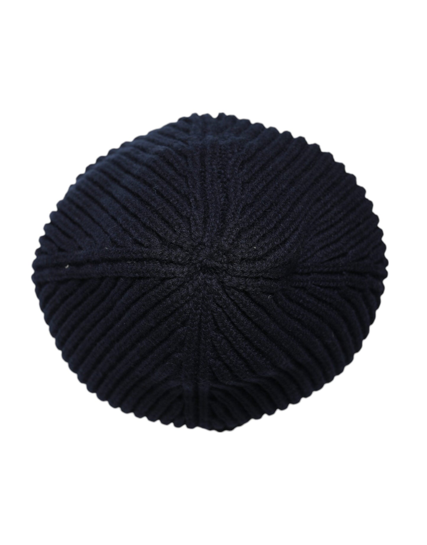 Blue Cashmere Knitted Winter Beanie Hat