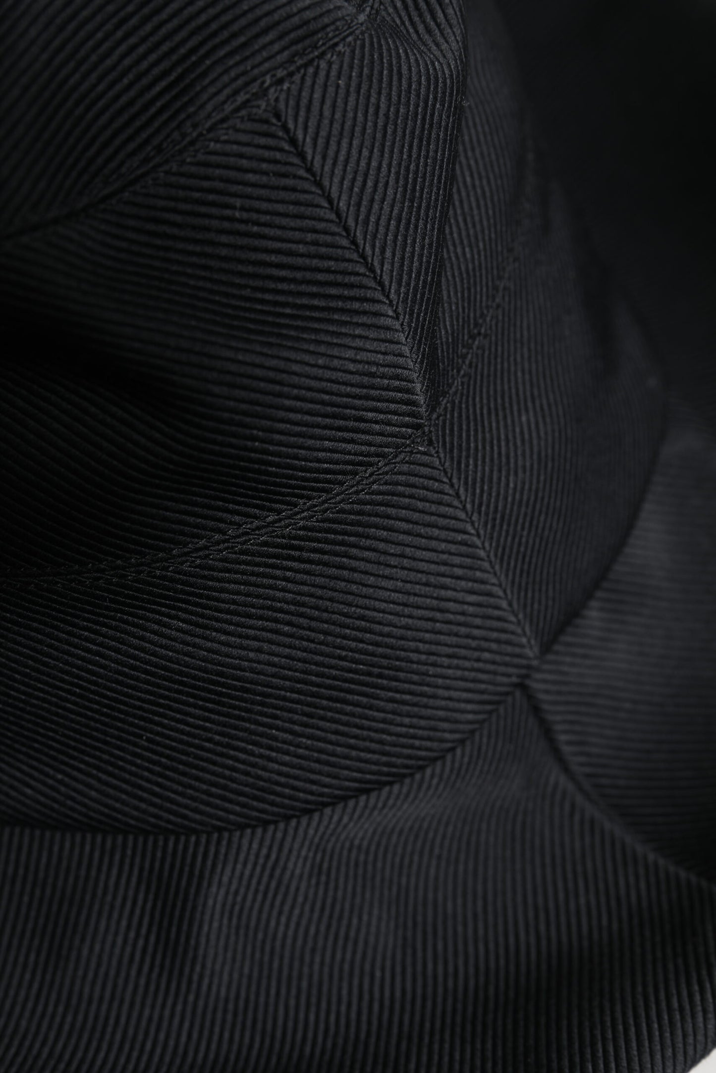 Black Cotton Wide Brim Fedora Hat