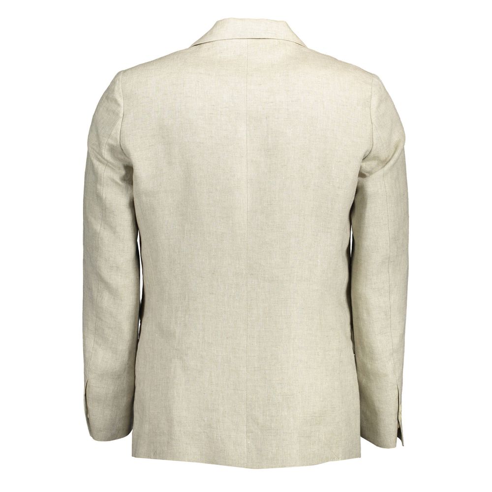 Beige Linen Jackets & Coat