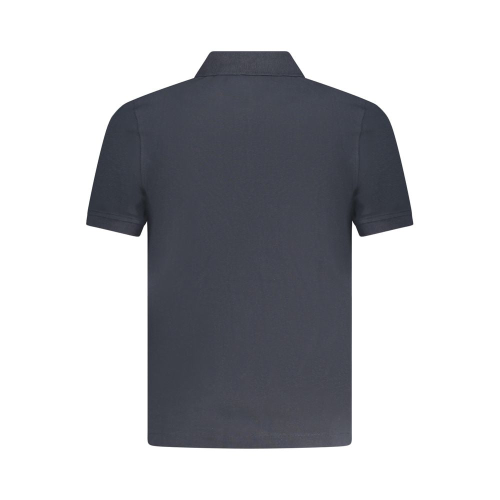 Blue Cotton Polo Shirt
