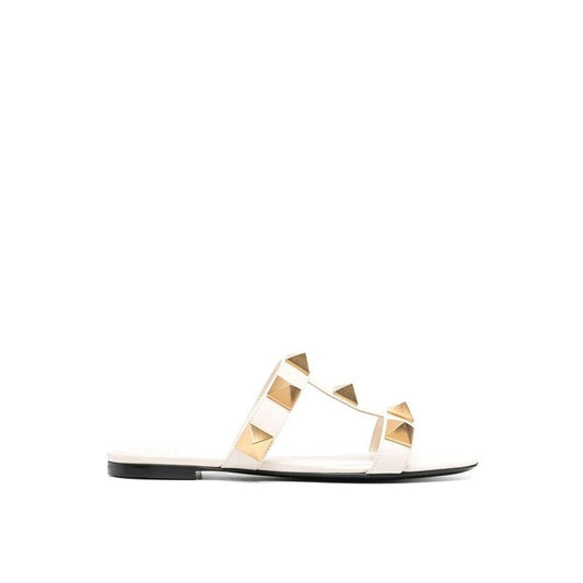 Roman Stud Leather Flat Sandals