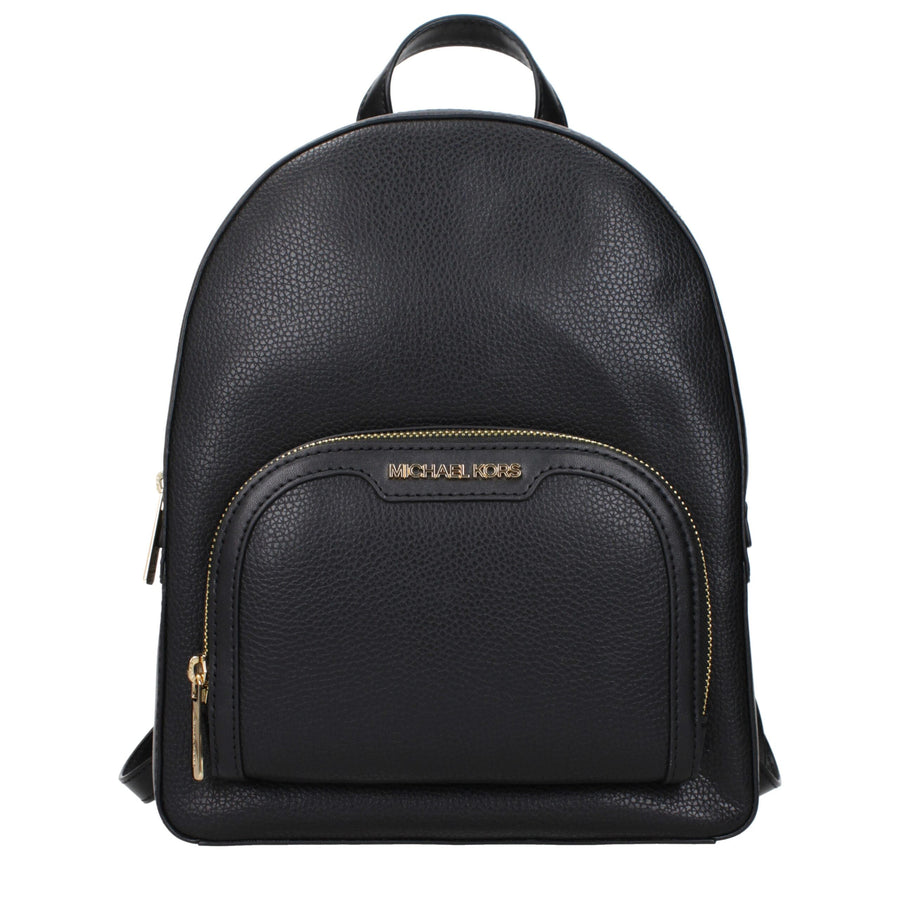 Black Leather Backpack