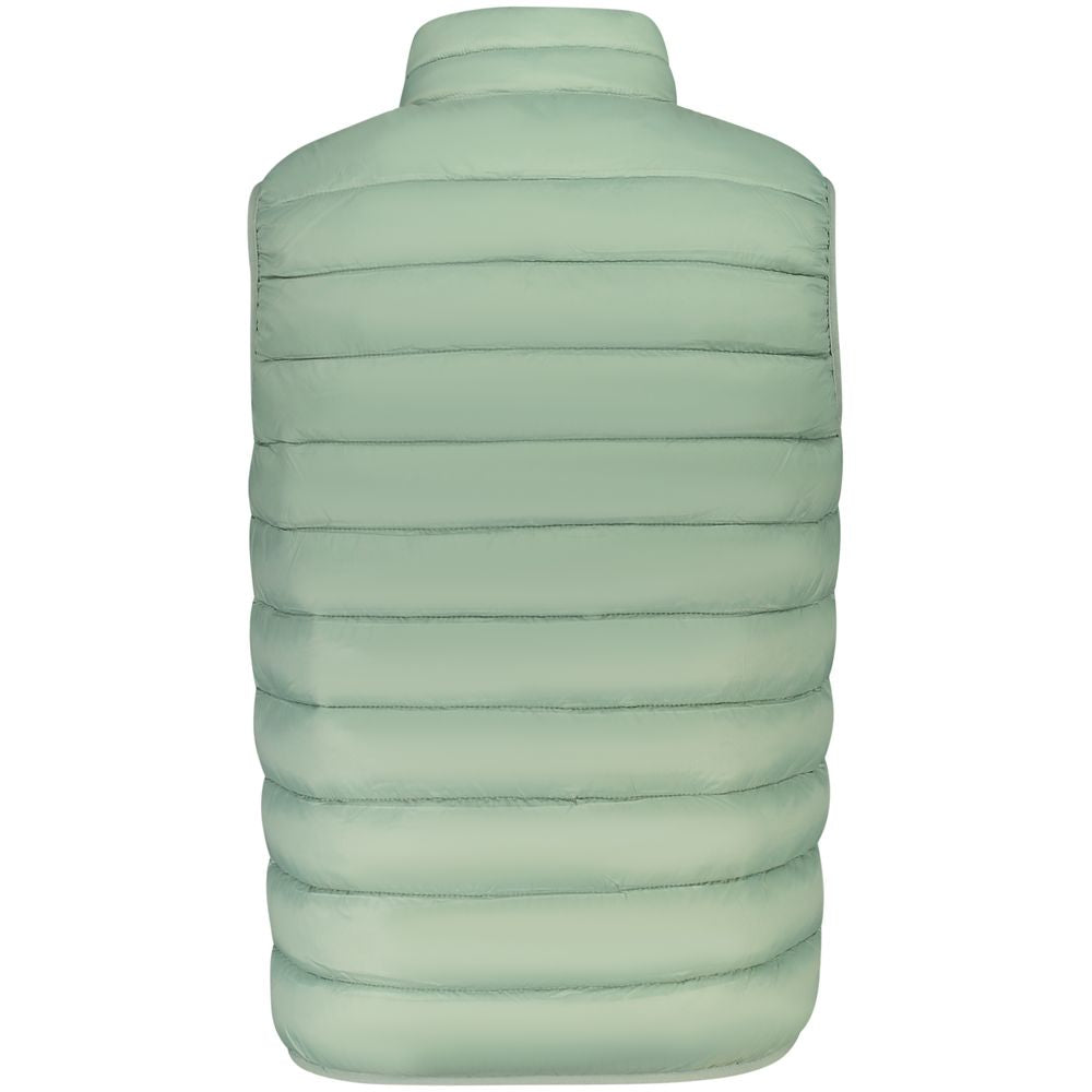 Green Polyamide Sleveless Jacket