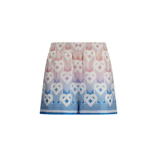 Multicolor Silk Bermuda Shorts