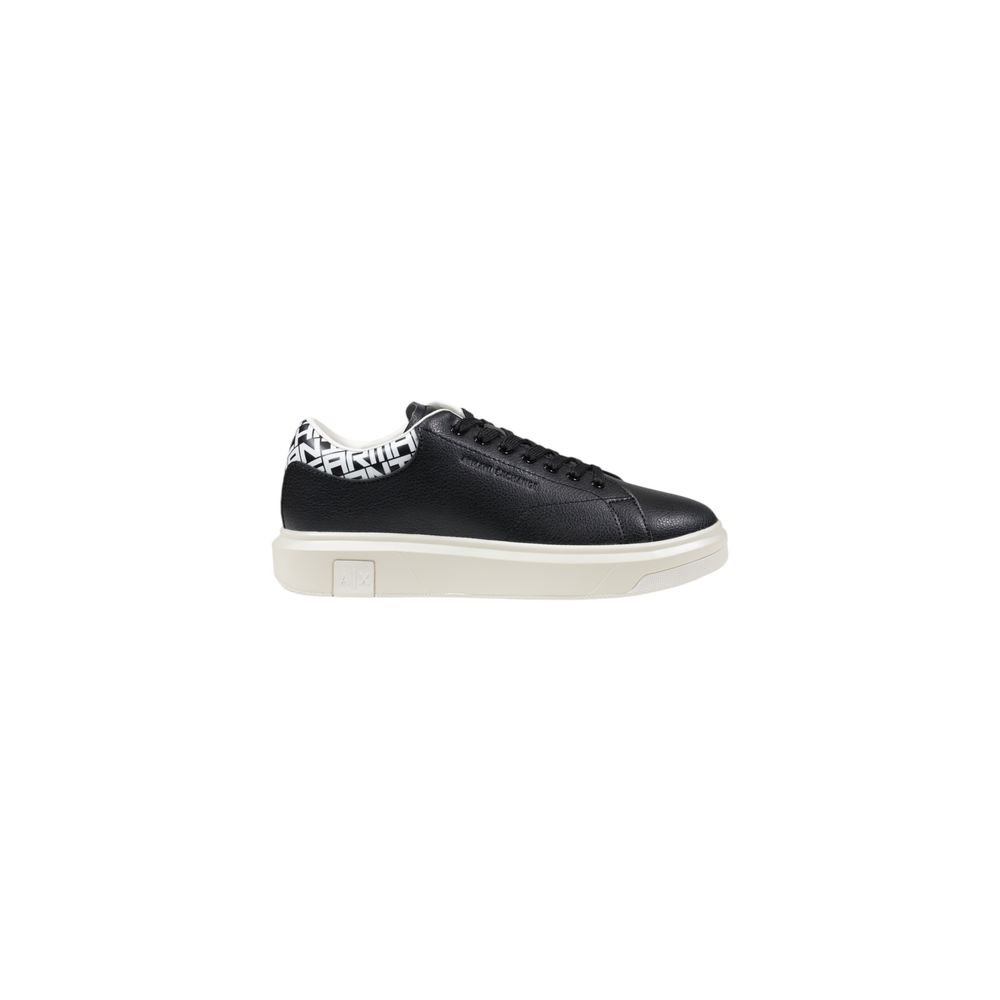 Black And White Leather Low Top Sneakers