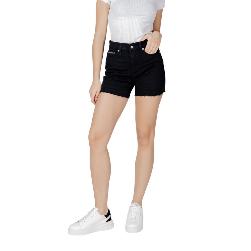 Black Cotton Shorts