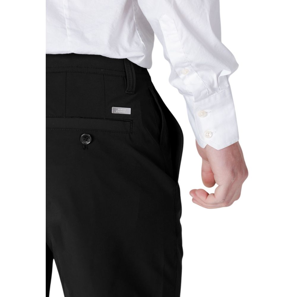 Black Polyamide Bermuda Shorts