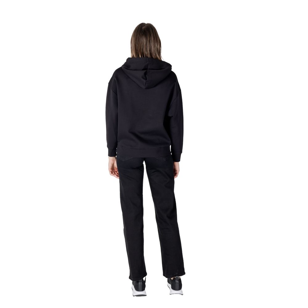 Black Cotton Hoodie