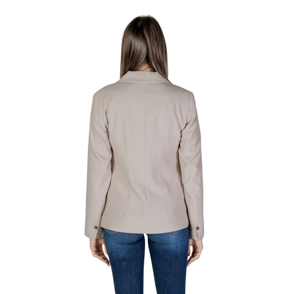 Beige Recycled Polyester Blazer
