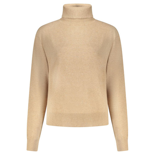 Beige Cotton Women Sweater