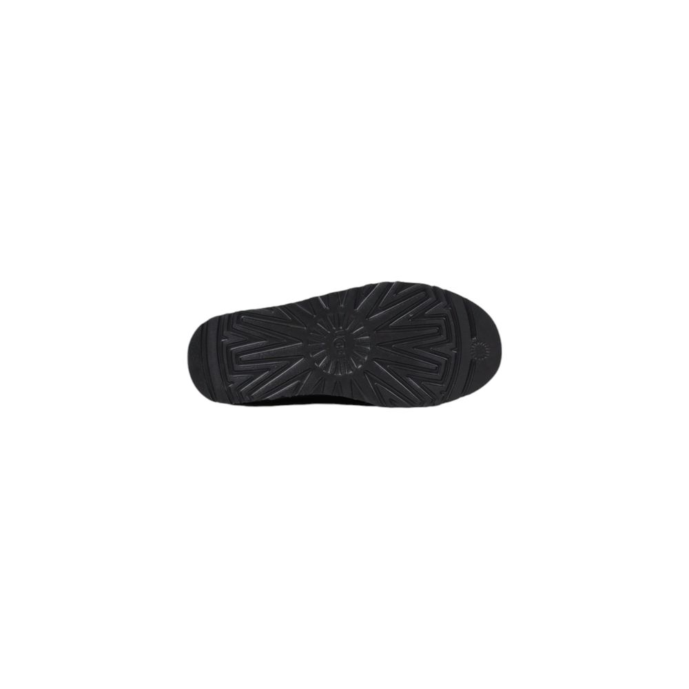Black Suede Leather Clogs
