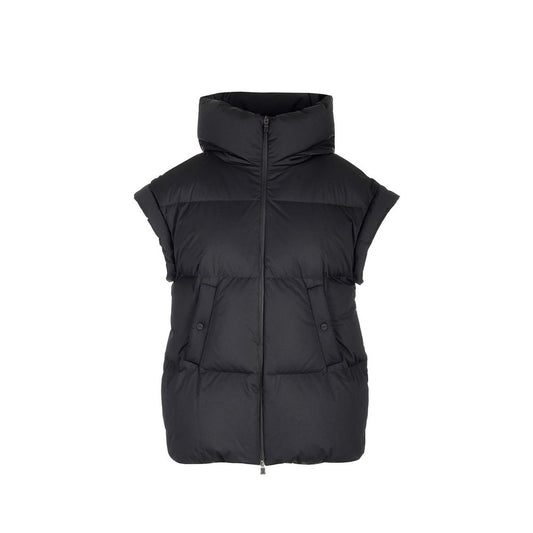 Black Polyester Jackets And Coat
