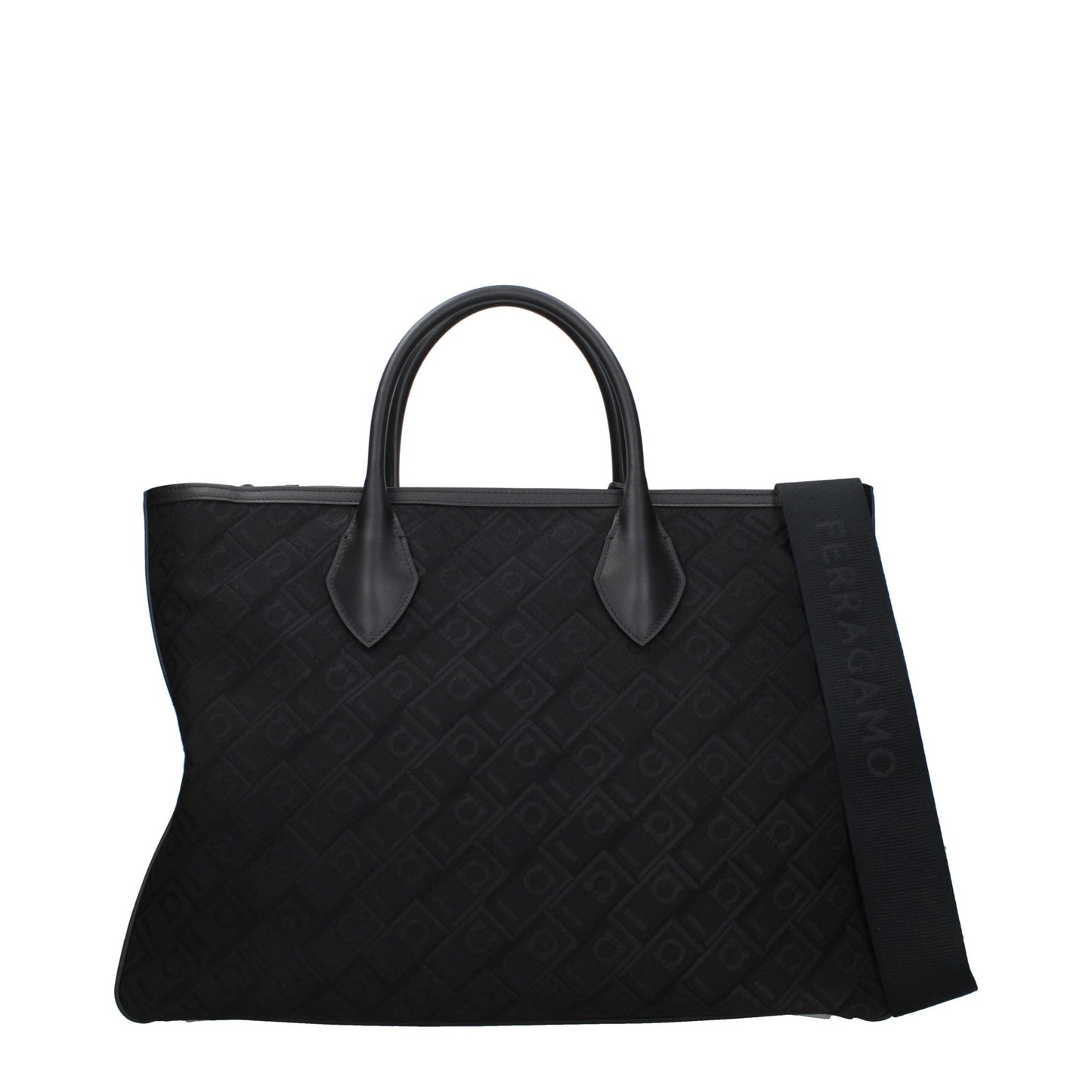 Black Fabric Handbag