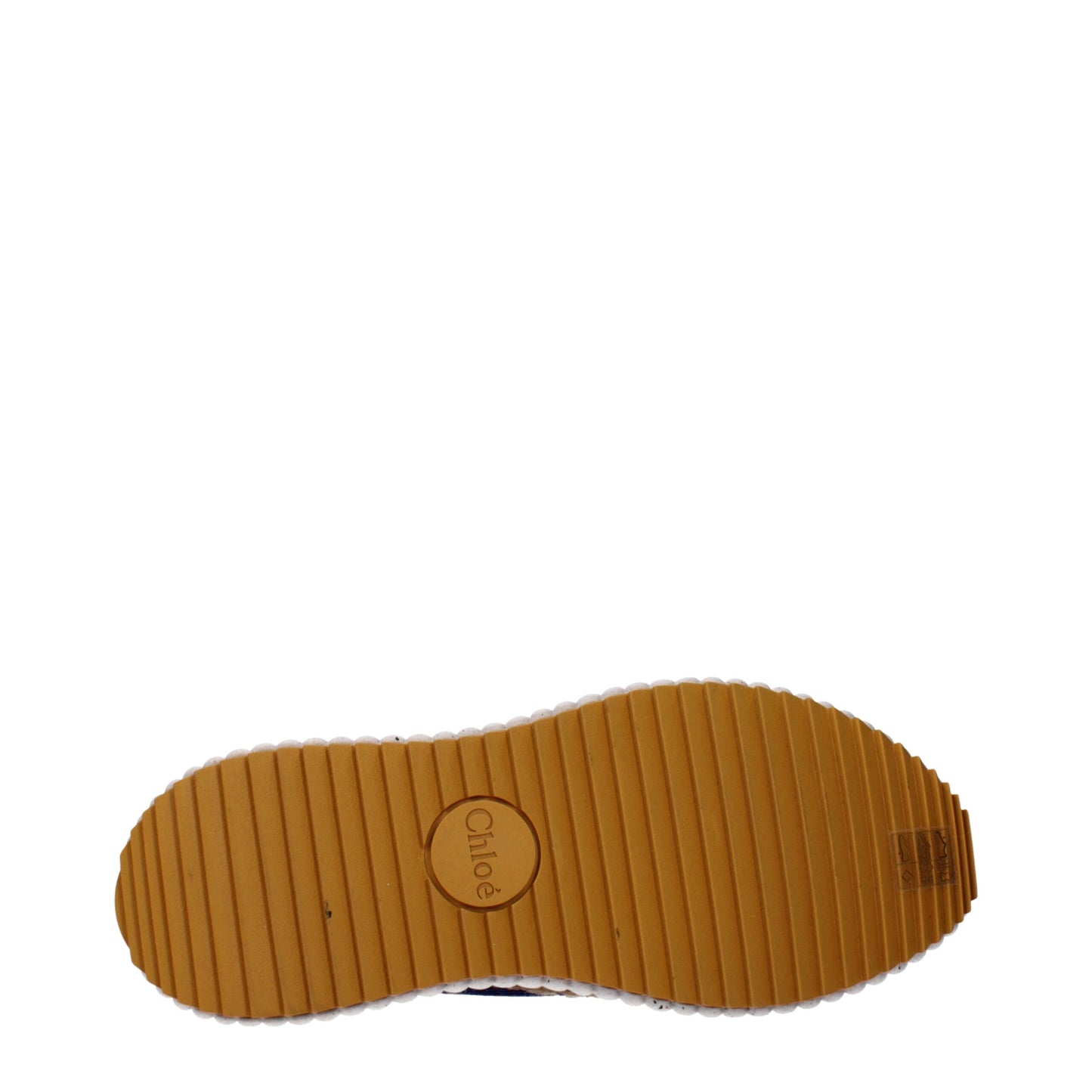 Blue Fabric Chunky Sneakers