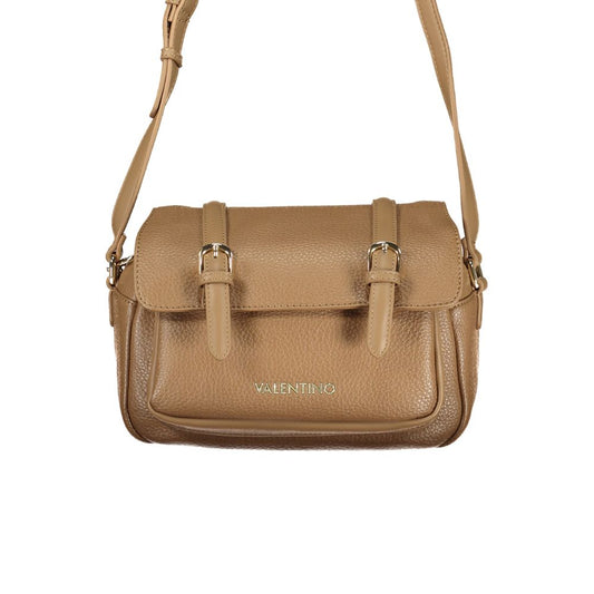 Brown Polyurethane Women's Bag