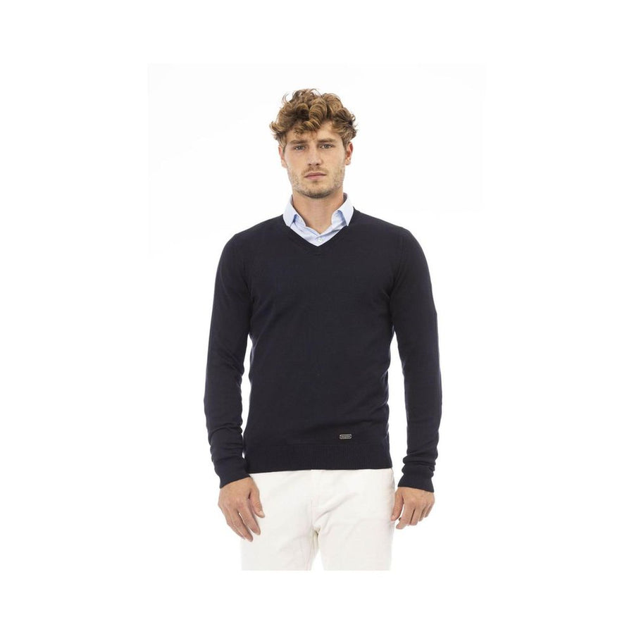 Blue Cashmere Sweatshirt