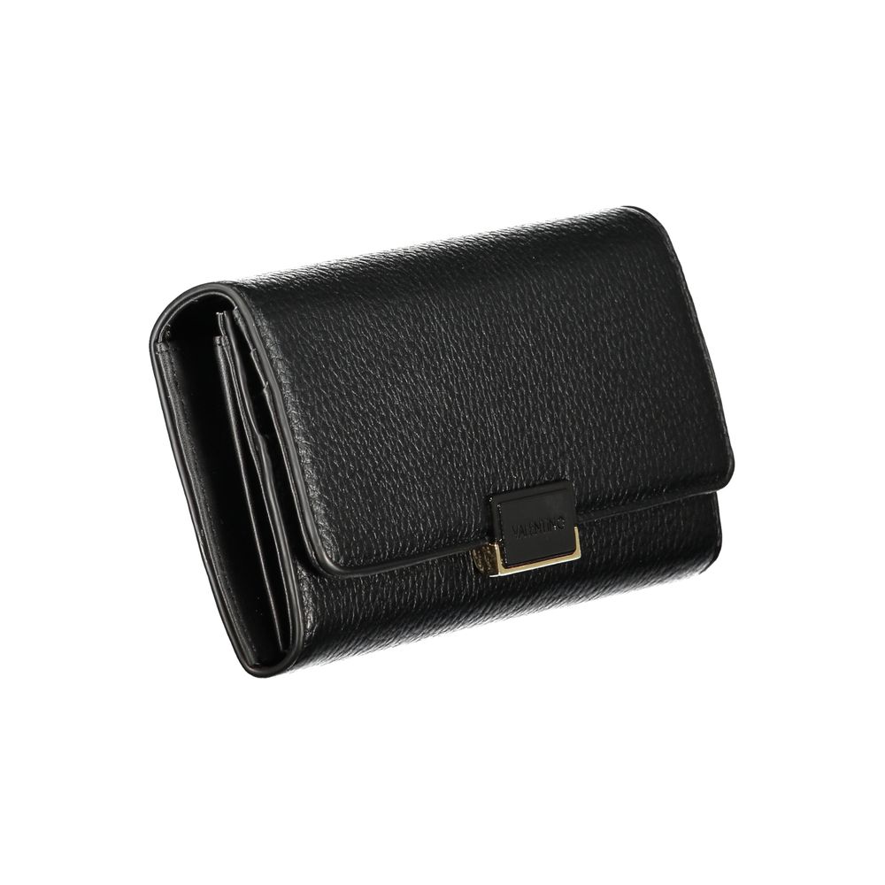 Black Polyurethane Women Wallet