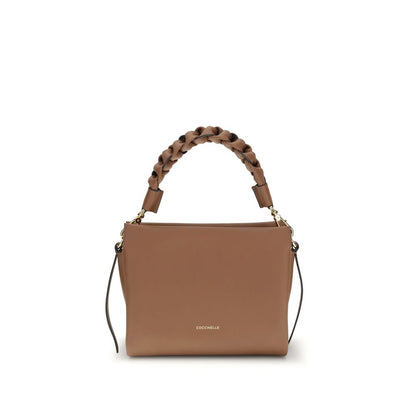 Beige Calf Leather Bos Taurus Shoulder Bag