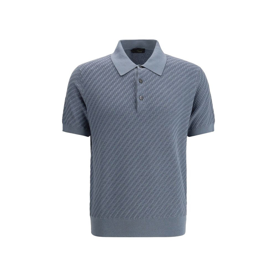 Blue Cotton Polo Shirt